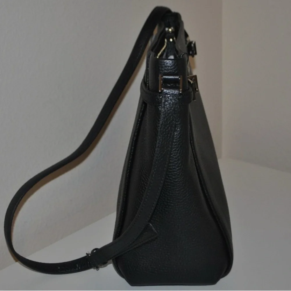 Kate Spade New York Holden Street BRANDY Black Leather Crossbody Shoulder BAG